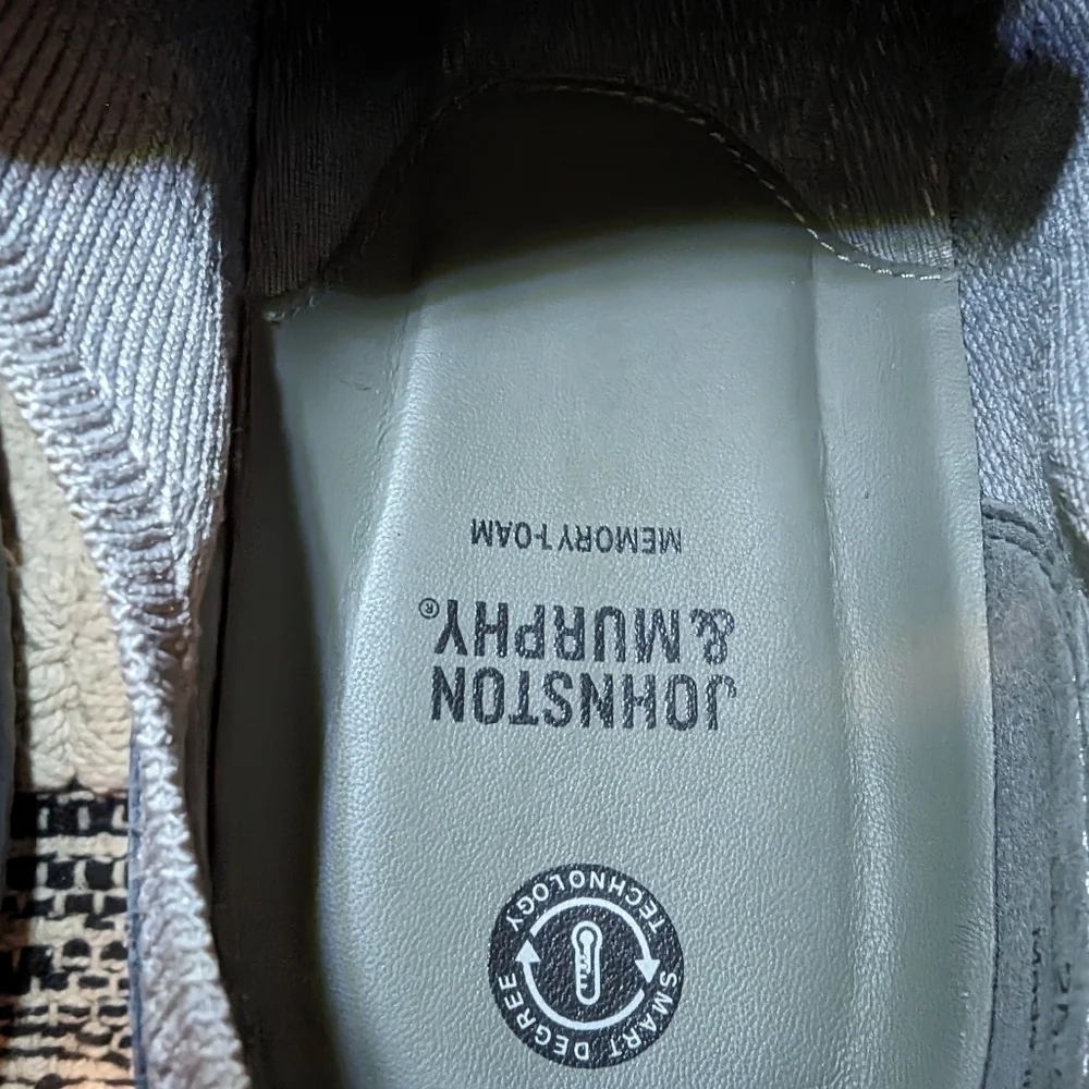 Johnston & Murphy Amherst U-Throat Knit Sneakers gray SZ 13
